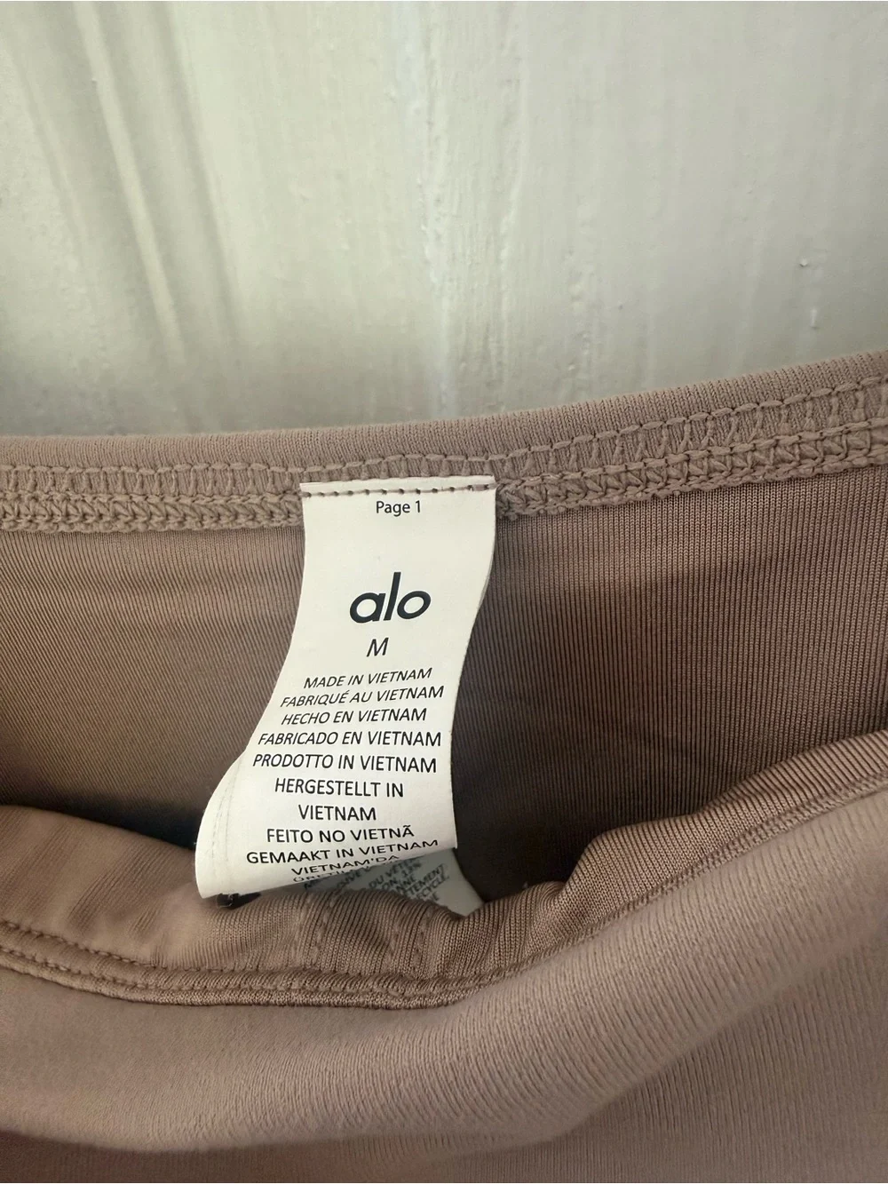 ALO Yoga Airbrush Streamlined Dres Taupe/Black